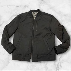 ROBERT BARAKETT Crescent Baseball Jacket Black - Men’s Size Small